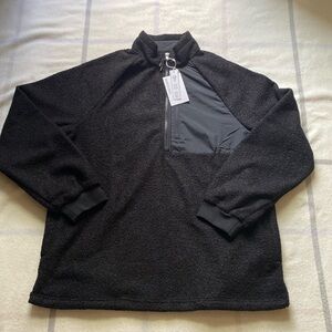 North End Black Aura Sweater Fleece Quarter Zip Jacket Men’s Large